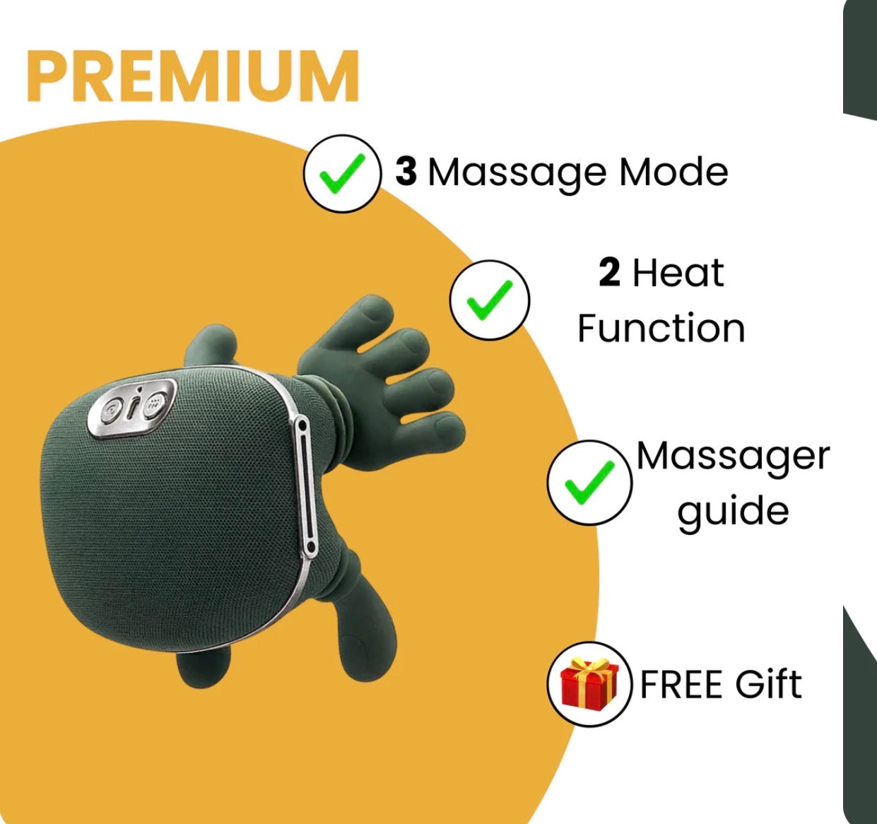 Relaxing massager for the neck and back